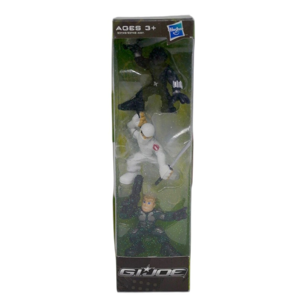 Hasbro 2009 GI Joe Combat Heroes 3 Figure Set Duke Storm Shadow Snake Eyes NEW